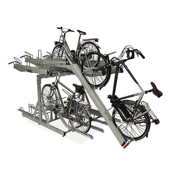 Fietsparkeren | Fietsenrekken met aanbindvoorziening | FalcoLevel Premium+ met verschillende aanbindvoorzieningen| Afbeelding van het FalcoLevel Premium+ etagerek met aanbindvoorziening voor extra beveiliging en duurzaamheid in fietsenstallingen. Fietsparkeren | Fietsenrekken met aanbindvoorziening | FalcoLevel Premium+ met verschillende aanbindvoorzieningen | image #11 | Afbeelding van het FalcoLevel Premium+ etagerek met aanbindvoorziening voor extra beveiliging en duurzaamheid in fietsenstallingen.
