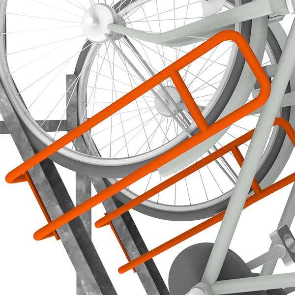 Fietsparkeren | Fietsenrekken met aanbindvoorziening | FalcoVert met aanbindvoorziening| FalcoVert met aanbindvoorziening voor verticaal fietsparkeren, ruimtebesparend en veilig. Fietsparkeren | Fietsenrekken met aanbindvoorziening | FalcoVert met aanbindvoorziening | image #5 | FalcoVert met aanbindvoorziening voor verticaal fietsparkeren, ruimtebesparend en veilig.