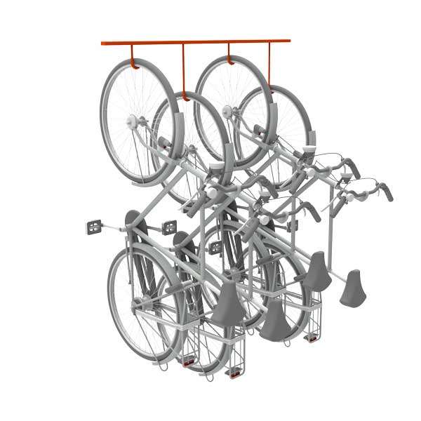 Fietsparkeren | Compact Fietsparkeren | FalcoHook | image #4 |  FalcoHook fiets ophangrail compact fietsparkeren