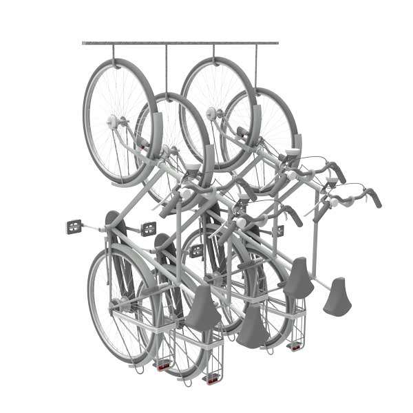 Fietsparkeren | Compact Fietsparkeren | FalcoHook | image #5 |  FalcoHook fiets ophangrail compact fietsparkeren