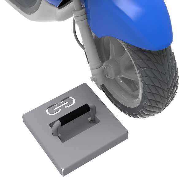 Fietsparkeren | Fietsenrekken met aanbindvoorziening | Falcoloop vastzetvoorziening | image #1 |  fietsparkeren vastzetvoorziening hangslot FalcoLoop