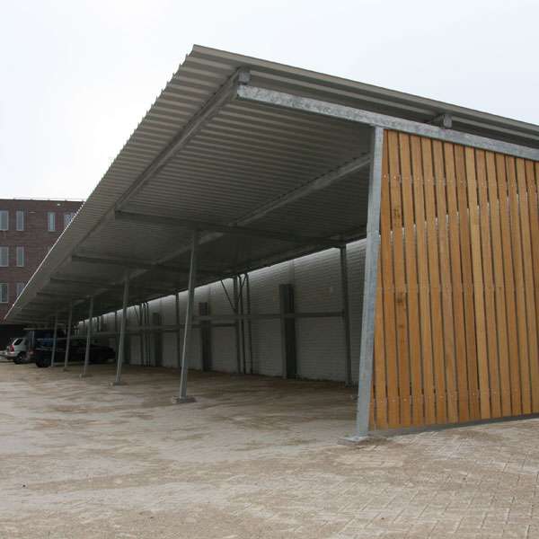 Overkappingen | Carports | FalcoGrand multifunctionele overkapping| overkapping bedrijfsauto's carport FalcoGrand Overkappingen | Carports | FalcoGrand multifunctionele overkapping | image #4 | overkapping bedrijfsauto's carport FalcoGrand