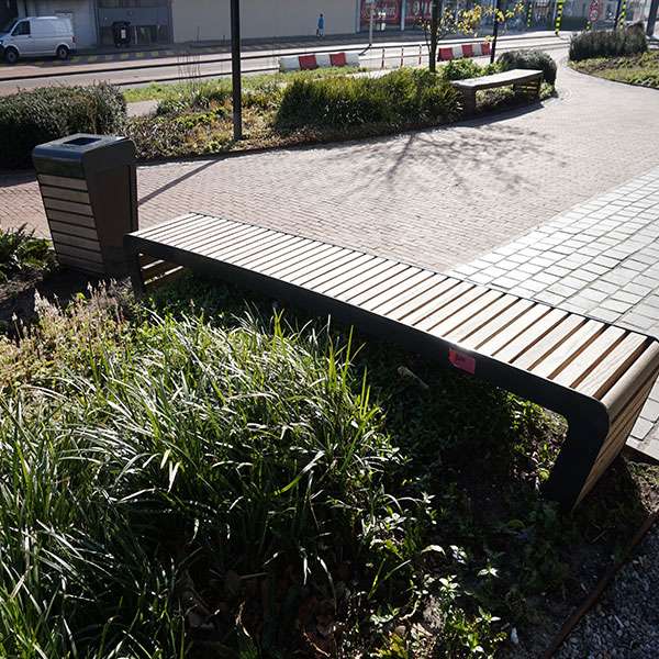 105101 straatmeubilair afvalbakken buitenbank zitbank