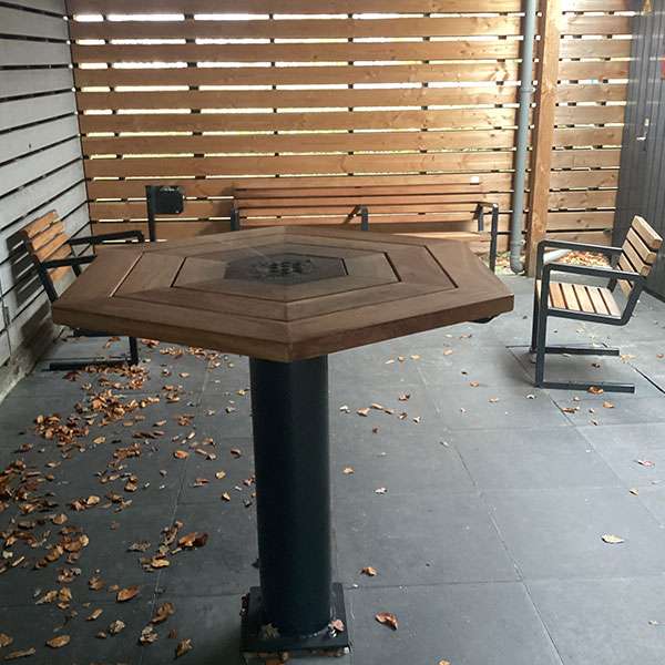 107875 straatmeubilair rokersruimte pauzeruimte statafel zitbanken buitenbanken stoelen