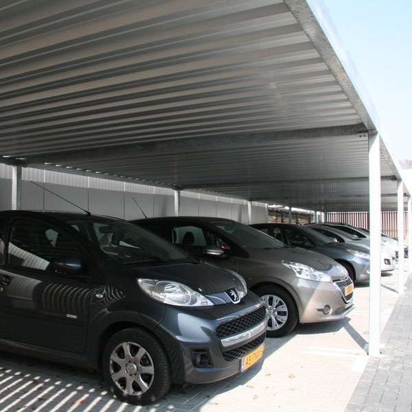 Overkappingen | Carports | FalcoPlana overkapping | image #9 |  overkapping Plana carport droogloop stalling bedrijfswagens