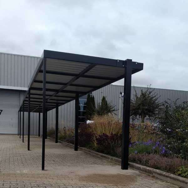 Overkappingen | Carports | FalcoPlana overkapping | image #6 |  overkapping Plana carport droogloop stalling bedrijfswagens