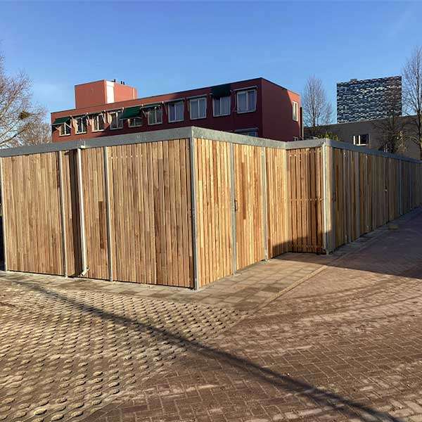 123422 fietsparkeren fietsoverkapping fietsenrek scootmobielstalling rokersruimte