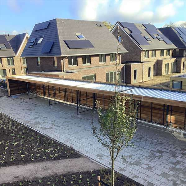 Week 5: FalcoLok overkapping met verfijnde houten details voor een extra stijlvolle uitstraling