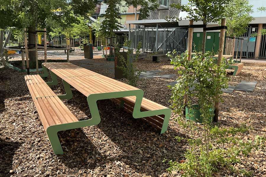 143547 straatmeubilair buitenbank picknickset taludbank
