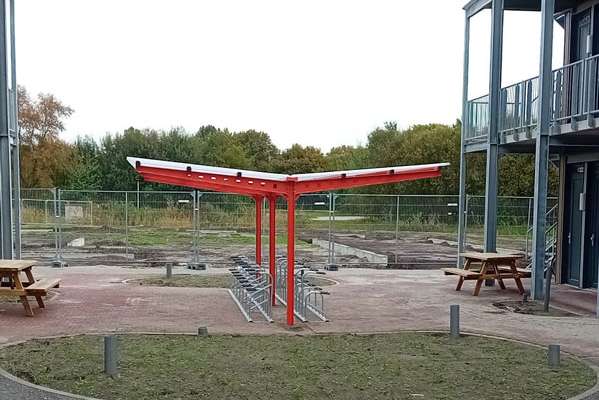 Week 42: FalcoAndo fiets­overkappingen bij WRM Appartementen Assen