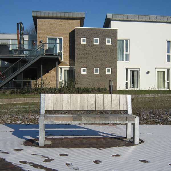 Straatmeubilair | Banken | FalcoBloc buitenbank met rug, verschillende varianten | image #12 |  straatmeubilair buitenbank zitbank parkbank boombank FalcoBloc