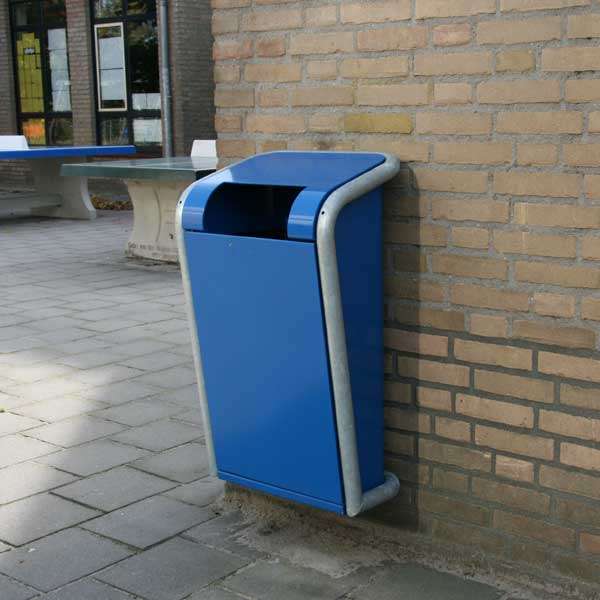 Straatmeubilair | Afvalbakken en asbakken | FalcoJona afvalbak 50 liter | image #5 |  Straatmeubilair afvalbak FalcoJona muurmodel