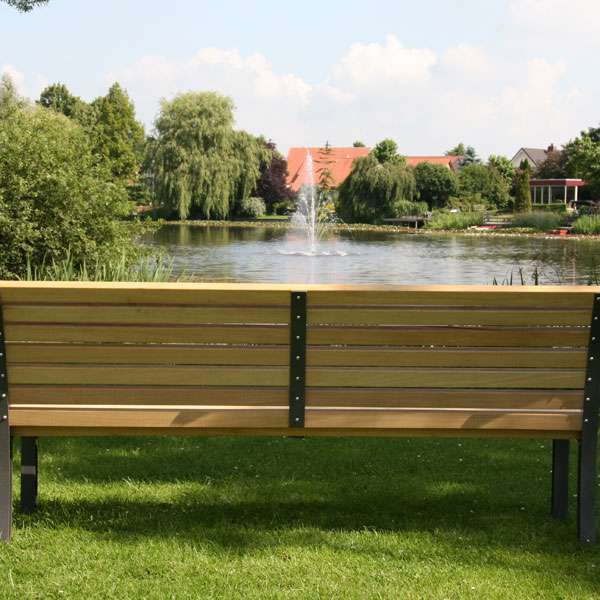 Straatmeubilair | Banken | FalcoStretto buitenbank met rug | image #5 |  buitenbank FalcoStretto zitbank buitenmeubilair parkbank