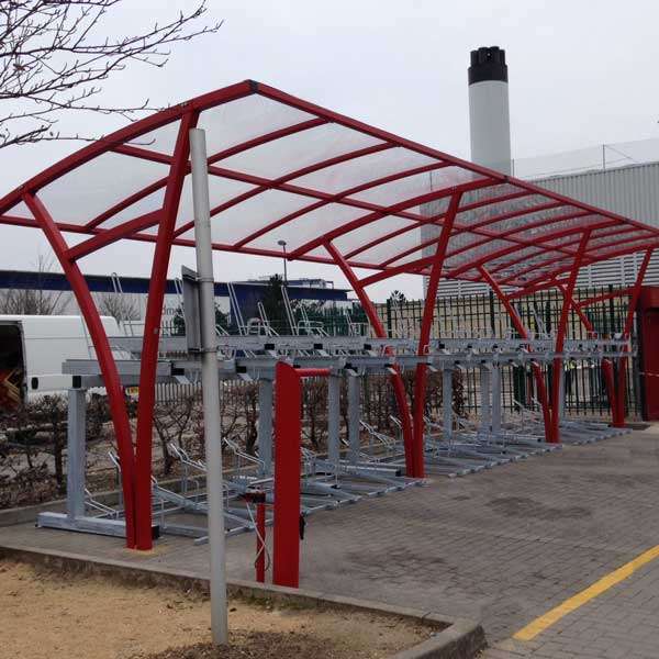 Overkappingen | Overkappingen compact fietsparkeren | FalcoRail enkelzijdige fietsoverkapping voor etagerekken| Fietsparkeren fietsoverkapping transparant FalcoRail compact fietsparkeren voor etagerekken Overkappingen | Overkappingen compact fietsparkeren | FalcoRail enkelzijdige fietsoverkapping voor etagerekken | image #7 | Fietsparkeren fietsoverkapping transparant FalcoRail compact fietsparkeren voor etagerekken
