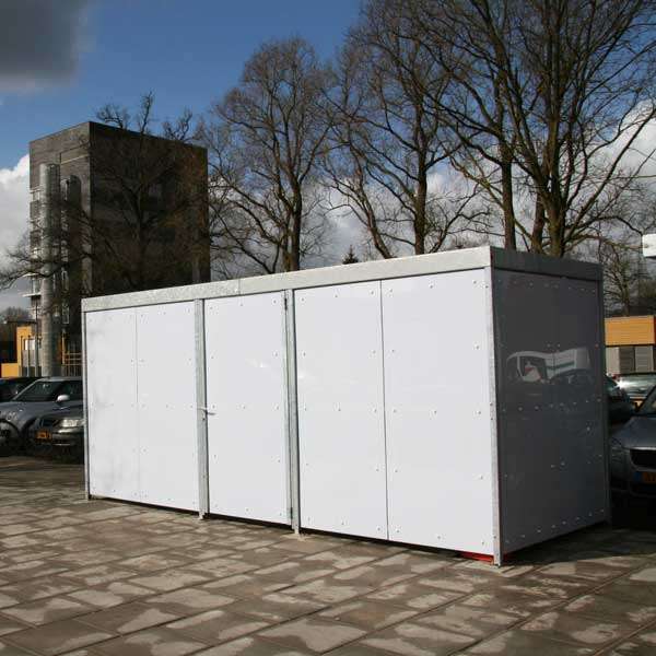 Overkappingen | Opties wandbekleding | Polycarbonaat of veiligheidsglas | image #6 |  wandbekleding polycarbonaat opaal wit