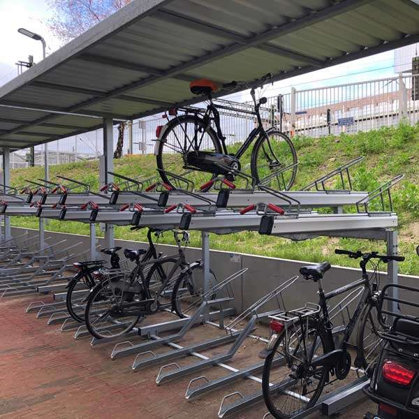 Fietsparkeren | Compact Fietsparkeren | FalcoLevel Premium+ etage fietsenrek| compact fietsparkeren fietsenrek FalcoLevel Premium+ FietsParKeur Fietsparkeren | Compact Fietsparkeren | FalcoLevel Premium+ etage fietsenrek | image #5 | compact fietsparkeren fietsenrek FalcoLevel Premium+ FietsParKeur