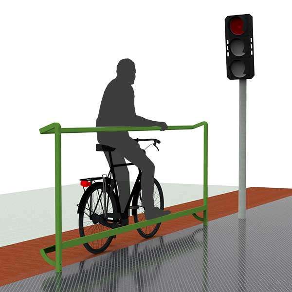 Fietsparkeren | Fietsmarketing | FalcoSupp fietssteun | image #1 |  fietssteun_voetsteun_verkeerslicht