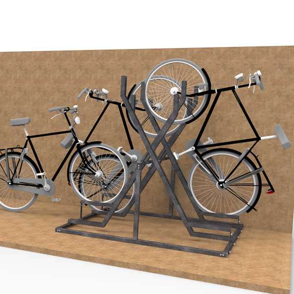 Fietsparkeren | Compact Fietsparkeren | FalcoVert verticaal fietsparkeren | image #9 |  verticaal fietsparkeren fietsenrek FalcoVert dubbelzijdig