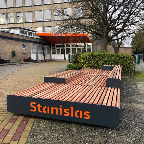 Straatmeubilair | Zitelementen | FalcoLinea XXL | image #3 |  straatmeubilair bank plantenbank modulair parkbank zitbank FalcoLinea