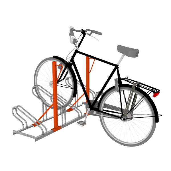 Fietsparkeren | Fietsenrekken met aanbindvoorziening | A-11 fietsenrek met aanbindpaal 00.610| Fietsparkeren | Fietsenrekken met aanbindvoorziening | A-11 fietsenrek met aanbindpaal 00.610 | image #4 |