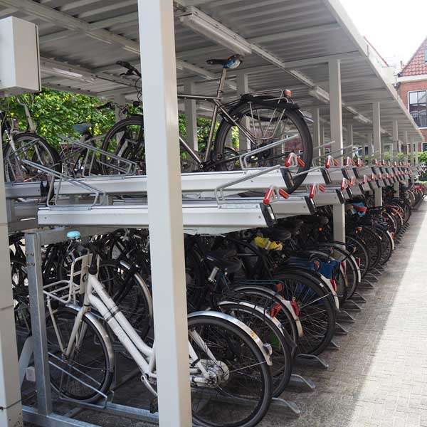 Overkappingen | Overkappingen compact fietsparkeren | FalcoSpan fietsoverkapping voor etagerekken| falco fietsparkeren etagerekken dubbellaags Overkappingen | Overkappingen compact fietsparkeren | FalcoSpan fietsoverkapping voor etagerekken | image #5 | falco fietsparkeren etagerekken dubbellaags