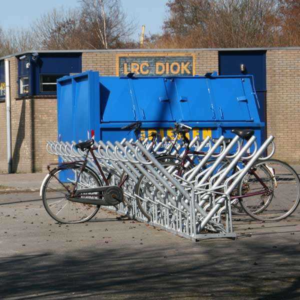 Fietsparkeren | Fietsenrekken | FalcoSound fietsenrek, dubbelzijdig | image #6 |  fietsparkeren fietsenrek FalcoSound dubbelzijdig aanbindbeugel FietsParKeur