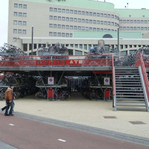 fietsparkeren fietsenrek etage FalcoLevel Premium+ fietsflat