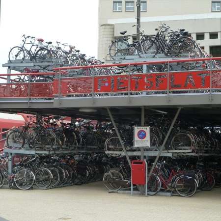 fietsparkeren fietsenrek etage FalcoLevel Premium+ fietsflat