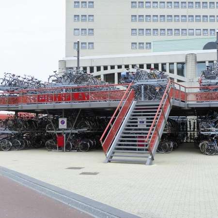 fietsparkeren fietsenrek etage FalcoLevel Premium+ fietsflat