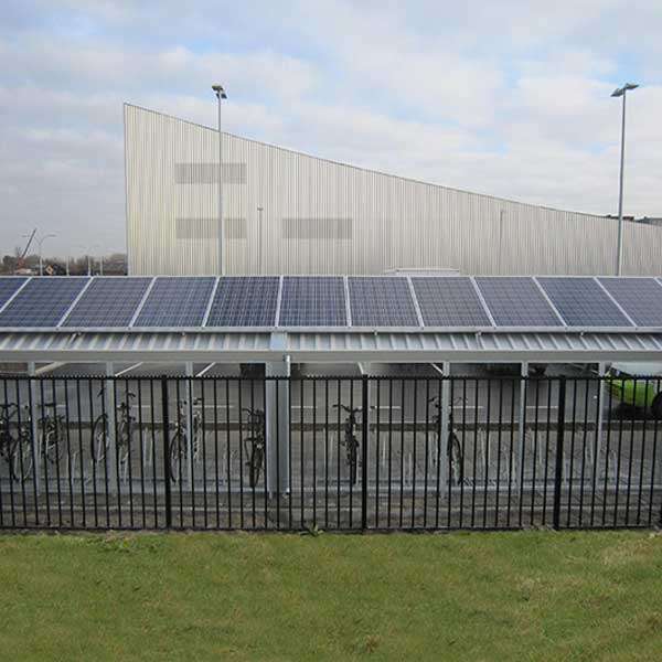 28239 overkapping fietsoverkapping fietsenstalling fietsparkeren fietsenrek zonnepanelen duurzaam 