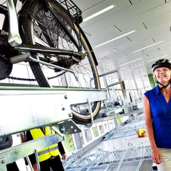 FalcoLevel uniek fietsparkeersysteem in Stockholm - 2