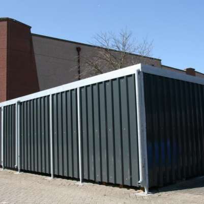 46696 straatmeubilair overkapping rokersruimte rokersoverkapping parkbank zitbank asbak
