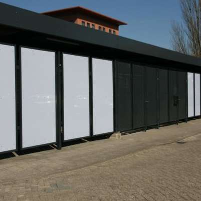 46696 straatmeubilair overkapping rokersruimte rokersoverkapping parkbank zitbank asbak