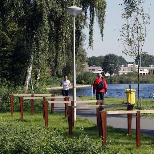 Robuuste fietsparkeerbeugels in Alphen aan de Rijn