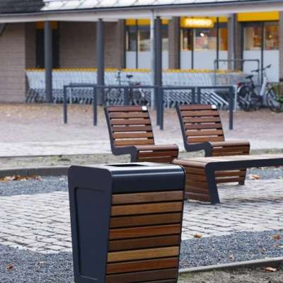 FalcoLinea straatmeubilair voor herinrichting Hapert