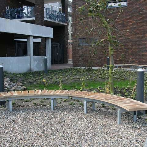 FalcoSinus bankelementen voor binnentuin in Haarlem