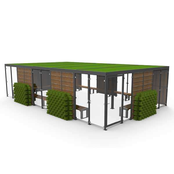 Overkappingen | Van de tekentafel | FalcoLok met verschillende wandbekledingen| overkapping sedum tralie Overkappingen | Van de tekentafel | FalcoLok met verschillende wandbekledingen | image #1 | overkapping sedum tralie