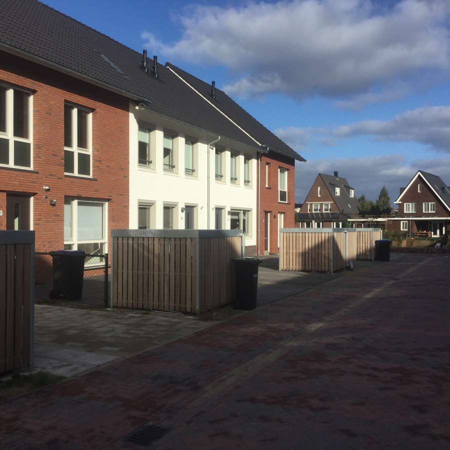 Op maat gemaakte fietsenbergingen in nieuwbouwwijk