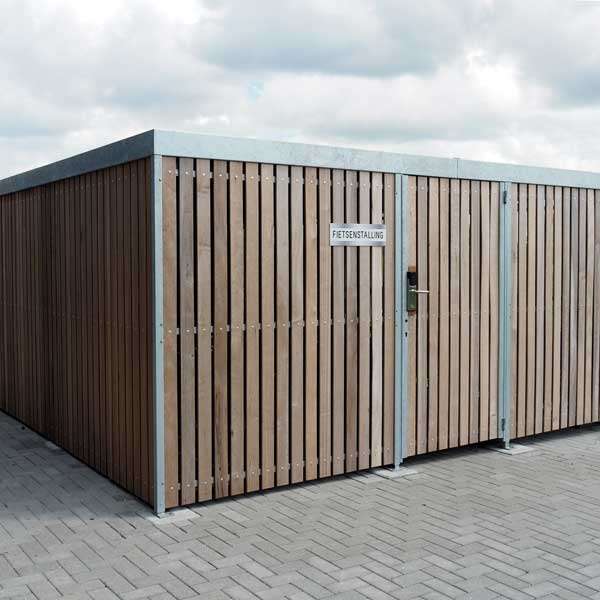 84341_fietsenstalling_afsluitbaar_deur_met_slot_detail 84341_fietsenstalling_afsluitbaar_deur_met_slot_detail