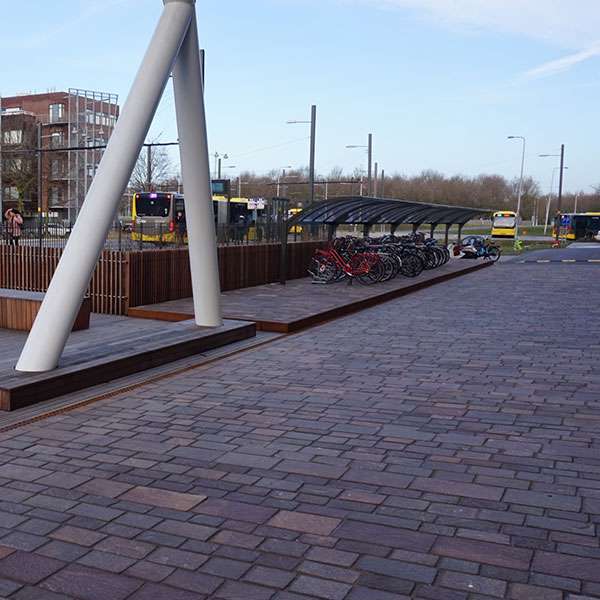 97579  fietsoverkapping fietsenrek overkapping etagerekken dubbellaags fietsparkeren