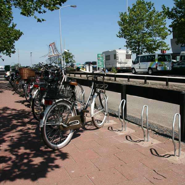 fietsparkeren fietsklem F-7 45 graden
