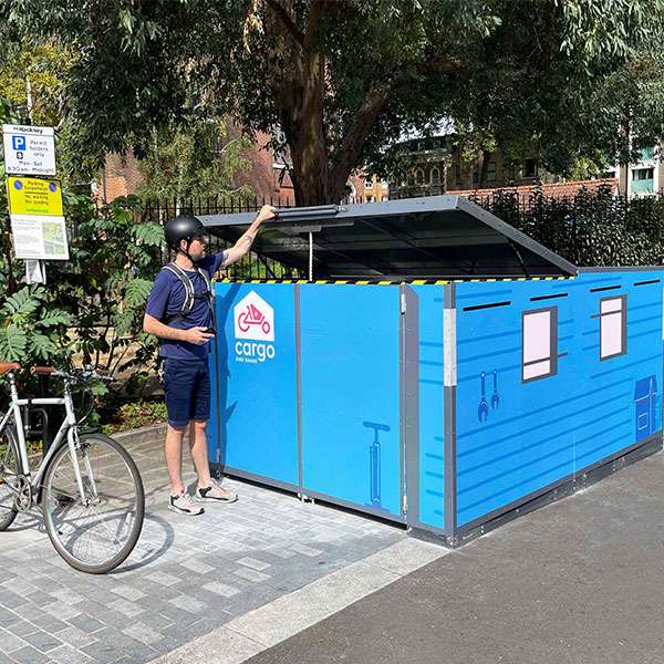 Fietsparkeren | Bijzondere fietsen | FalcoCargoBox | image #5 |  overkapping fietskluis berging fietsoverkapping kratfiets vrachtfiets