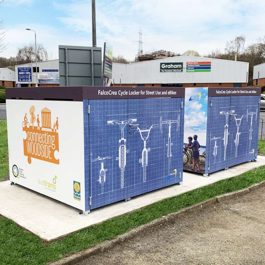 Bewoners Cedar Court in Glasgow (UK) tevreden met FalcoCrea fietskluizen