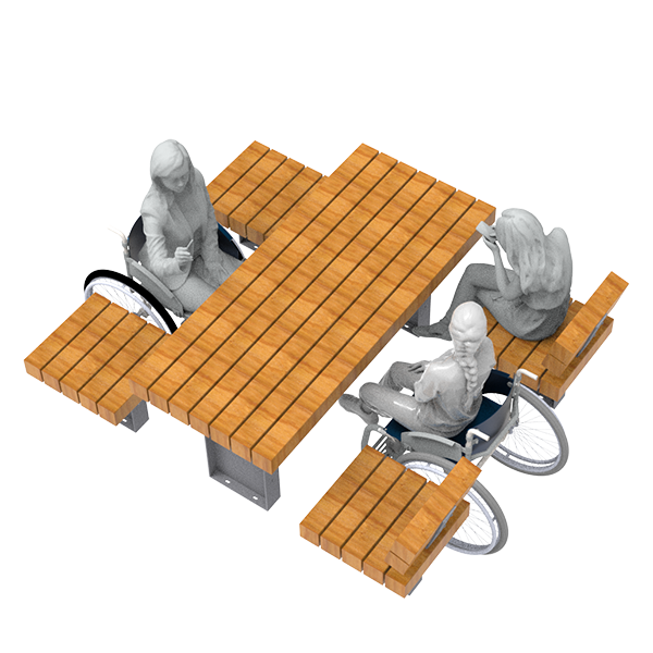 Straatmeubilair | Van de tekentafel | Een rolstoelvriendelijke FalcoGlory picknickset| straatmeubilair picknickset inclusieve buitenruimte Straatmeubilair | Van de tekentafel | Een rolstoelvriendelijke FalcoGlory picknickset | image #2 | straatmeubilair picknickset inclusieve buitenruimte
