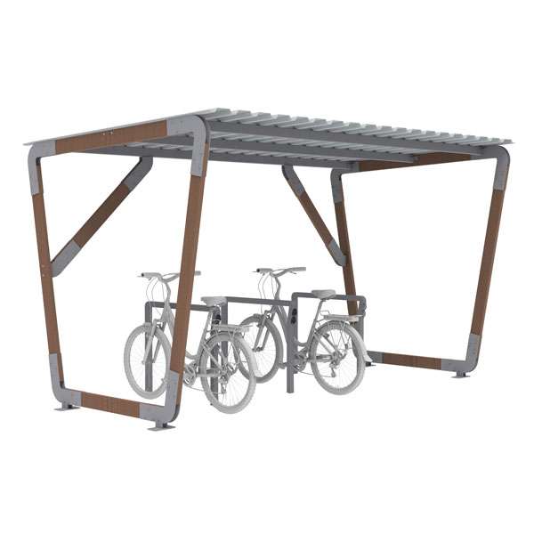 Overkappingen | Circulaire producten | FalcoInfinity circulaire fietsoverkapping | image #1 |  