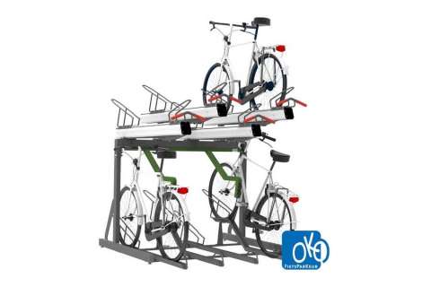 FalcoLevel Premium+ etagerek met oplaadpunt voor e-bike