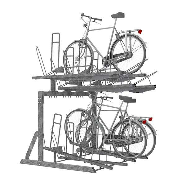 Fietsparkeren | Fietsenrekken met aanbindvoorziening | FalcoLevel Eco met aanbindvoorziening| Etage-fietsenrek FalcoLevel Eco met aanbindvoorziening voor extra beveiliging, geschikt voor dubbele parkeercapaciteit op dezelfde oppervlakte. Fietsparkeren | Fietsenrekken met aanbindvoorziening | FalcoLevel Eco met aanbindvoorziening | image #1 | Etage-fietsenrek FalcoLevel Eco met aanbindvoorziening voor extra beveiliging, geschikt voor dubbele parkeercapaciteit op dezelfde oppervlakte.
