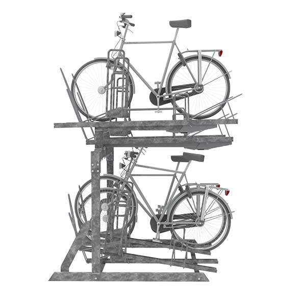 Fietsparkeren | Fietsenrekken met aanbindvoorziening | FalcoLevel Eco met aanbindvoorziening| Etage-fietsenrek FalcoLevel Eco met aanbindvoorziening voor extra beveiliging, geschikt voor dubbele parkeercapaciteit op dezelfde oppervlakte. Fietsparkeren | Fietsenrekken met aanbindvoorziening | FalcoLevel Eco met aanbindvoorziening | image #4 | Etage-fietsenrek FalcoLevel Eco met aanbindvoorziening voor extra beveiliging, geschikt voor dubbele parkeercapaciteit op dezelfde oppervlakte.