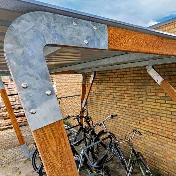 Overkappingen | Fietsoverkappingen en -bergingen | FalcoInfinity circulaire fietsoverkapping | image #2 |  