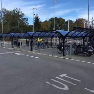 101609 fietsoverkapping rolstoeloverkapping fietsenrek fietsparkeren